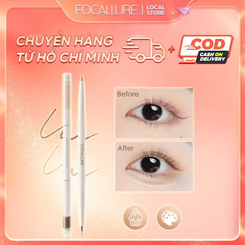 FOCALLURE Kẻ mắt 2 đầu đa năng mềm mượt chống thấm nước 14 5g Shopee