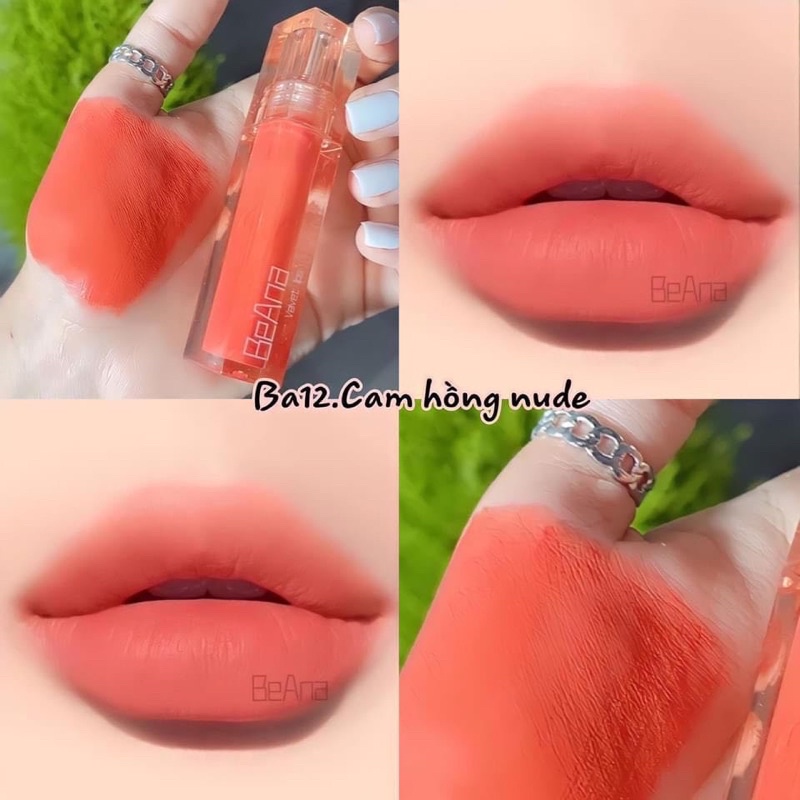 Son kem lì chính hãng màu Hồng cam nude BA12 Shopee Việt Nam
