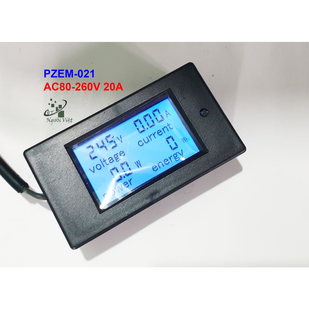 Đồng hồ đo điện AC PZEM 021 AC 80 260V 20A 4 thông số Shopee Việt Nam