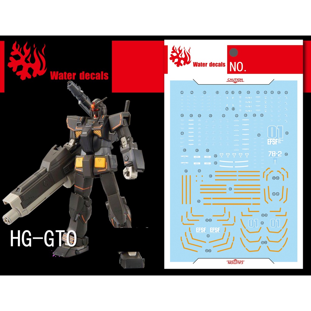 Decal N C Cho M H Nh L P R P Hg Gto Heavy Gundam Rollout Color