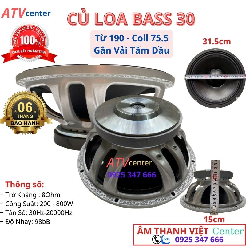 Củ Loa Bass 30 Củ Loa 3 Tấc J BL Bích Trắng Từ 190 Coil 76 Giá 1