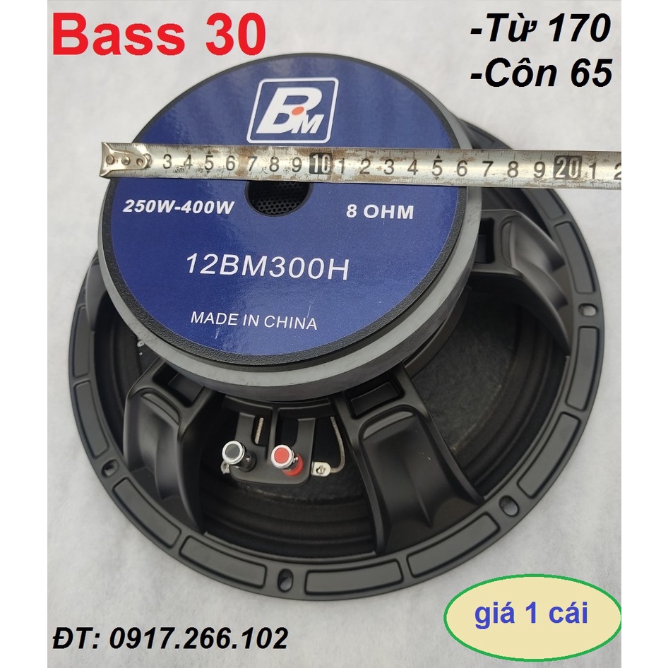 Củ Loa Bass 30 BM Từ 170 Coil 65mm Cao Cấp Model 12BM300H Loa 3 Tấc