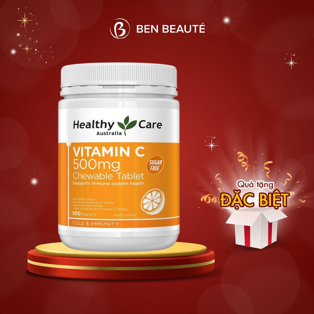 Viên Nhai Healthy Care Vitamin C Chewable 500mg 500 Viên Shopee Việt Nam