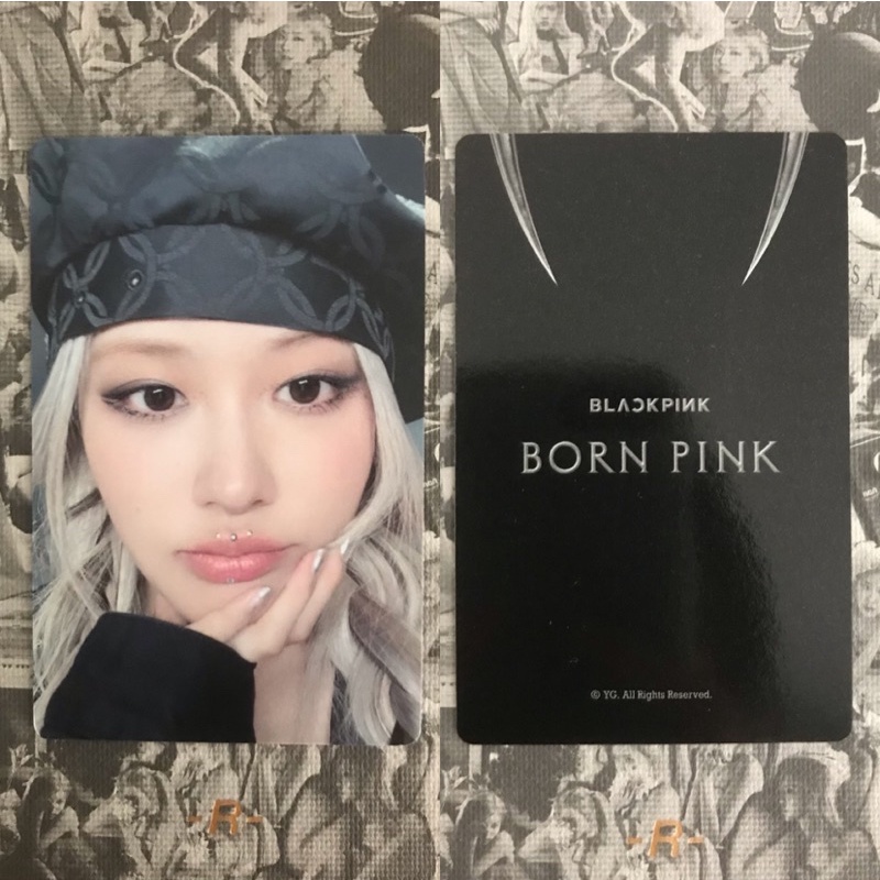 Official Toploader Blackpink Card Rosé pre YG Event Ktown4u Lucky