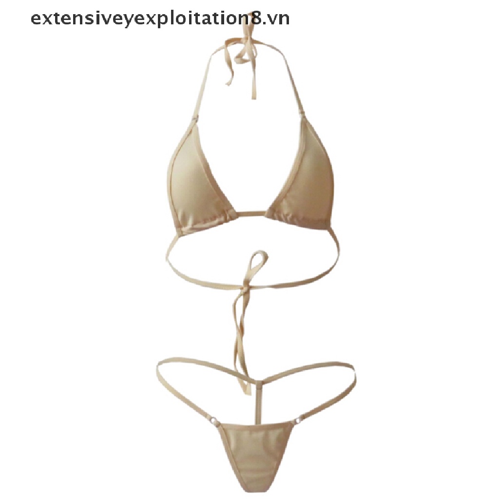 Rộng rãi Đồ bơi Bikini Bikini dưới cùng Micro Thong G gợi cảm dành