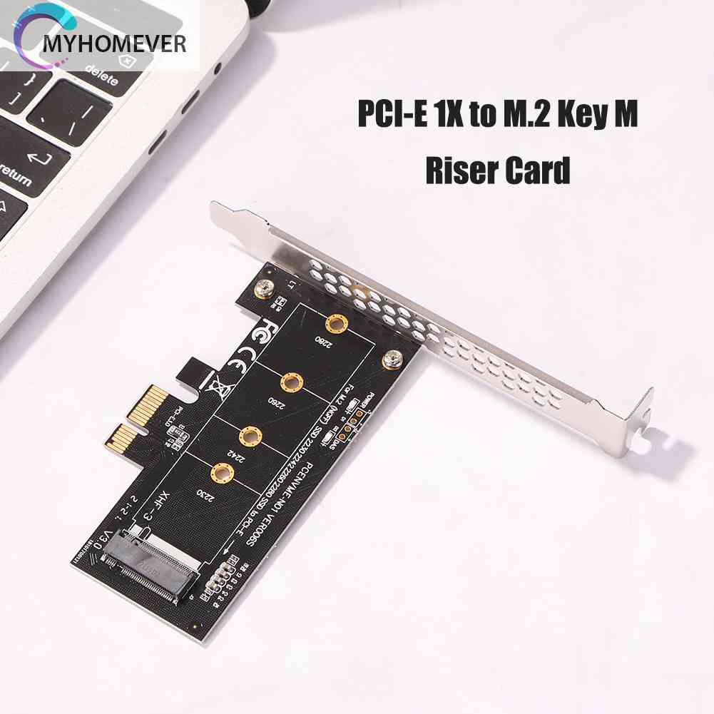 Card Chuyển Đổi PCI E 1X Sang M 2 NVME M SSD PCI Cho Máy Tính Bàn