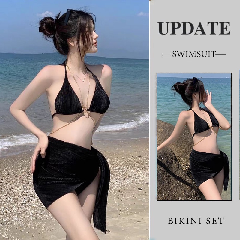 Bộ Đồ Bơi Bikini Ba Mảnh Thời Trang Âu Mỹ Quyến Rũ Cho Nữ Shopee Việt Nam