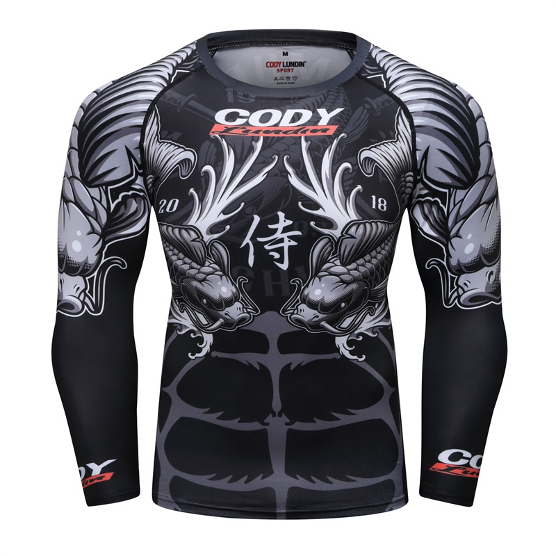 Th Ng Hi U O U Bjj Mma Gym Work Out Compression Rashguard T O S