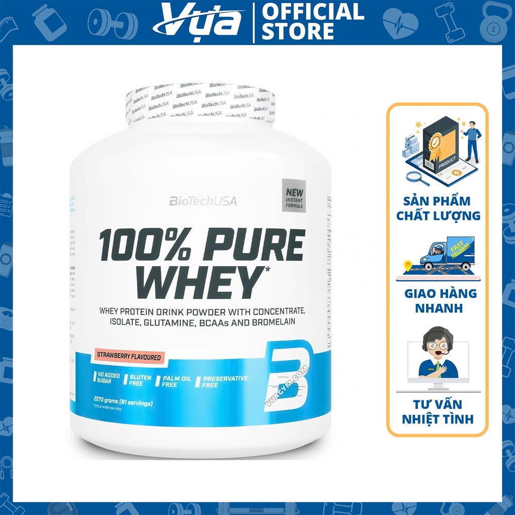 B T Protein Biotechusa Pure Whey Kg T Ng C Gi M M H Tr