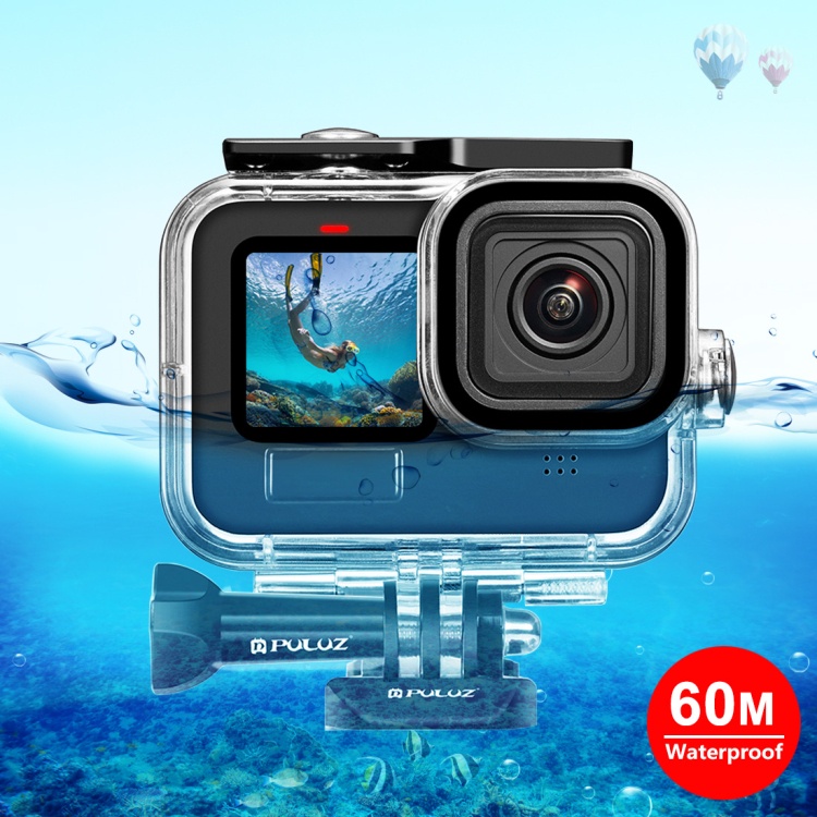 Puluz cho GoPro HERO12 Đen 11 Đen 10 Đen 9 Đen 60m Vỏ bảo vệ vỏ