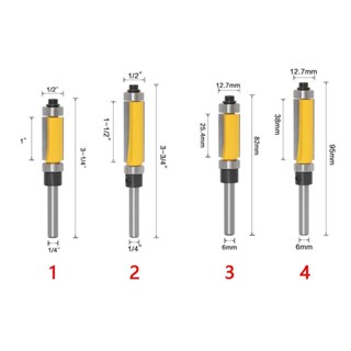 Bit định tuyến chuôi 6mm 6 35mm với máy phay vòng bi trên và dưới