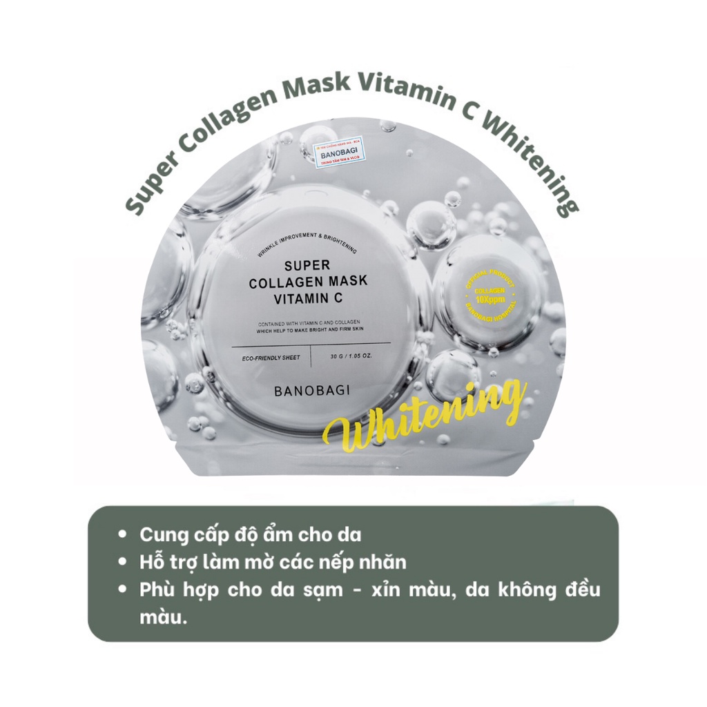 Mặt nạ Banobagi dưỡng da bổ sung Vitamin Vita Genic Jelly Mask Giấy