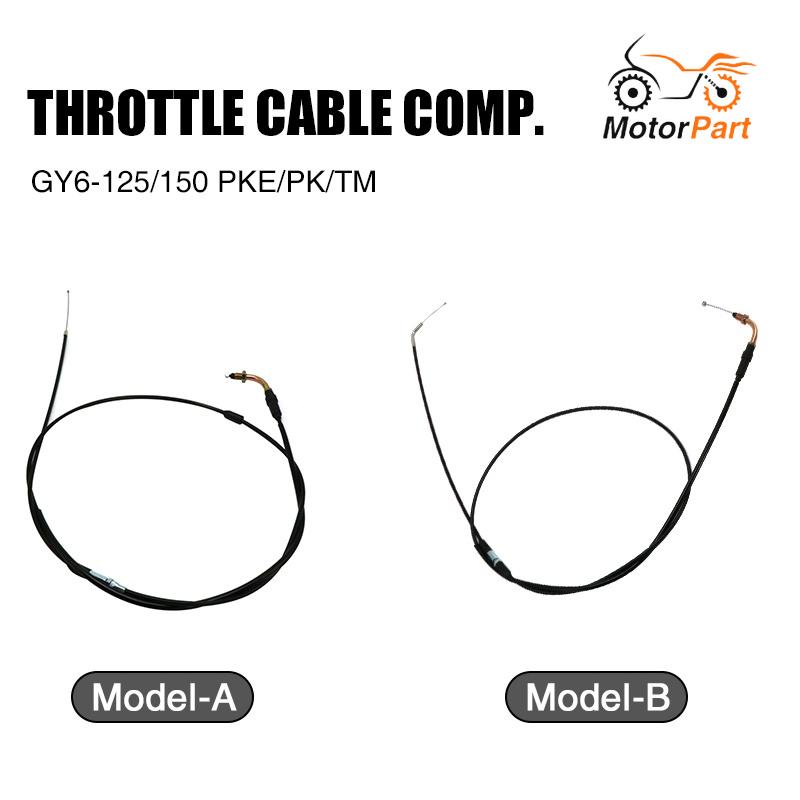 MOTOPARTS SHOP 50 125 150cc Motorcycle Throttle Cable Scooter