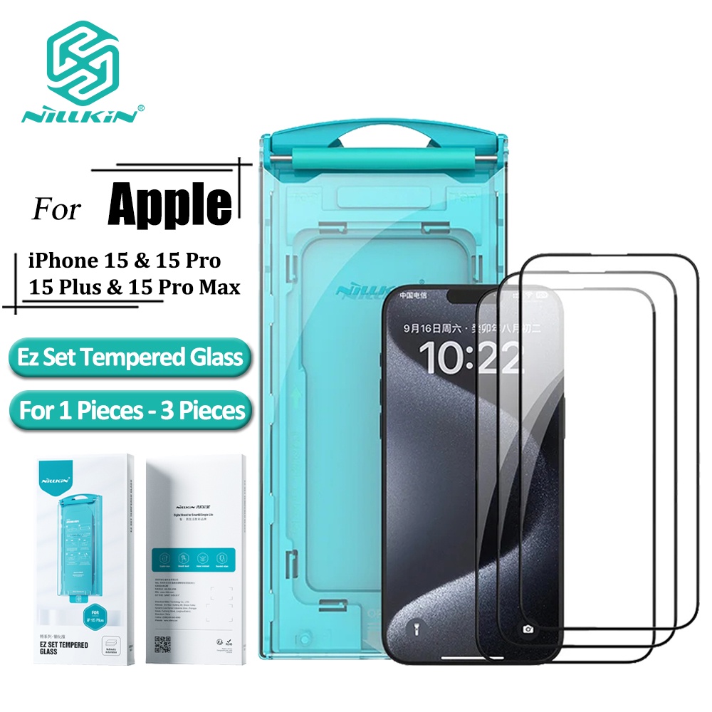 Nillkin Bộ Kính Cường Lực Bảo Vệ Màn Hình Cho iphone 15 pro max 15 plus