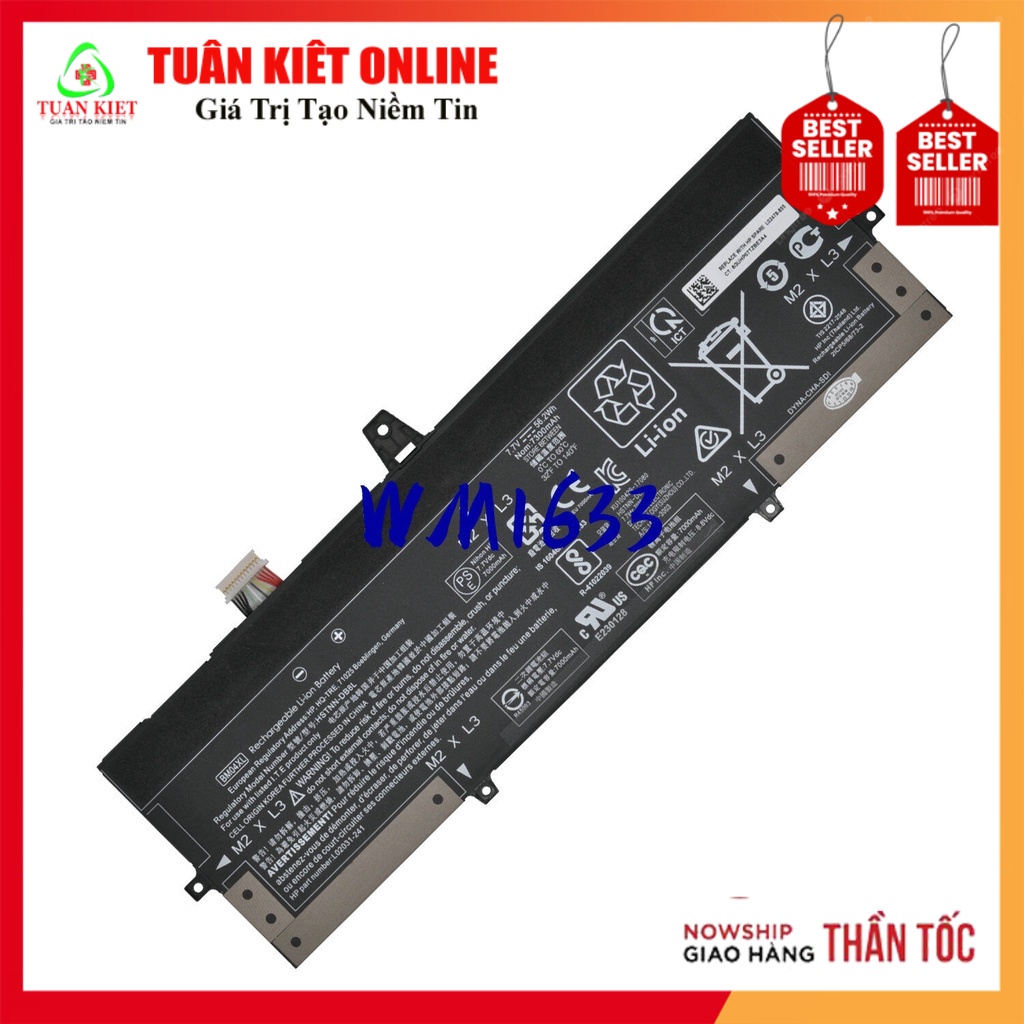 Pin Laptop HP Elitebook X360 1030 G3 Serie L02475 855 L02478 855 BM04XL