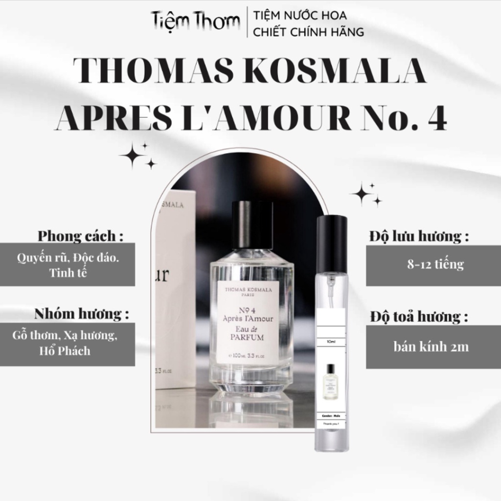 M U Chi T N C Hoa Unisex Thomas Kosmala Apres L Amour No M I