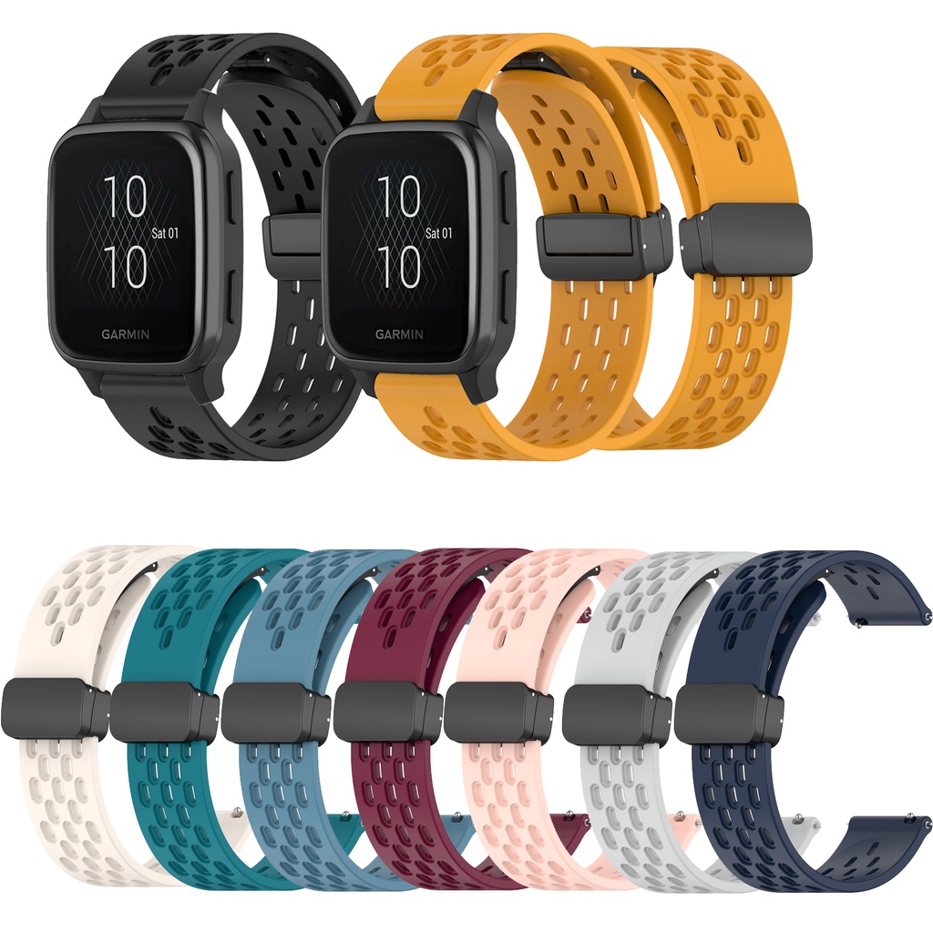 Mềm Dây Đeo silicone Khóa Nam Châm Cho Đồng Hồ Thông Minh garmin venu