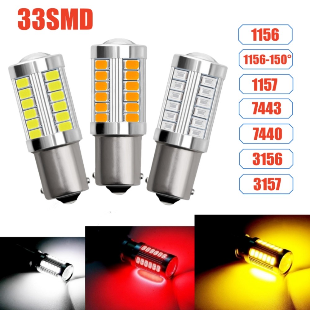 1 Bóng Đèn led 1156 1157 5730 5630 33smd p21w bau15s p21 5w 7440 w21w