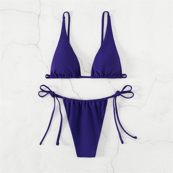 Hàng sẵn Hoả tốc Đồ bơi nữ Bikini 2 mảnh nữ đi biển màu xanh sexy