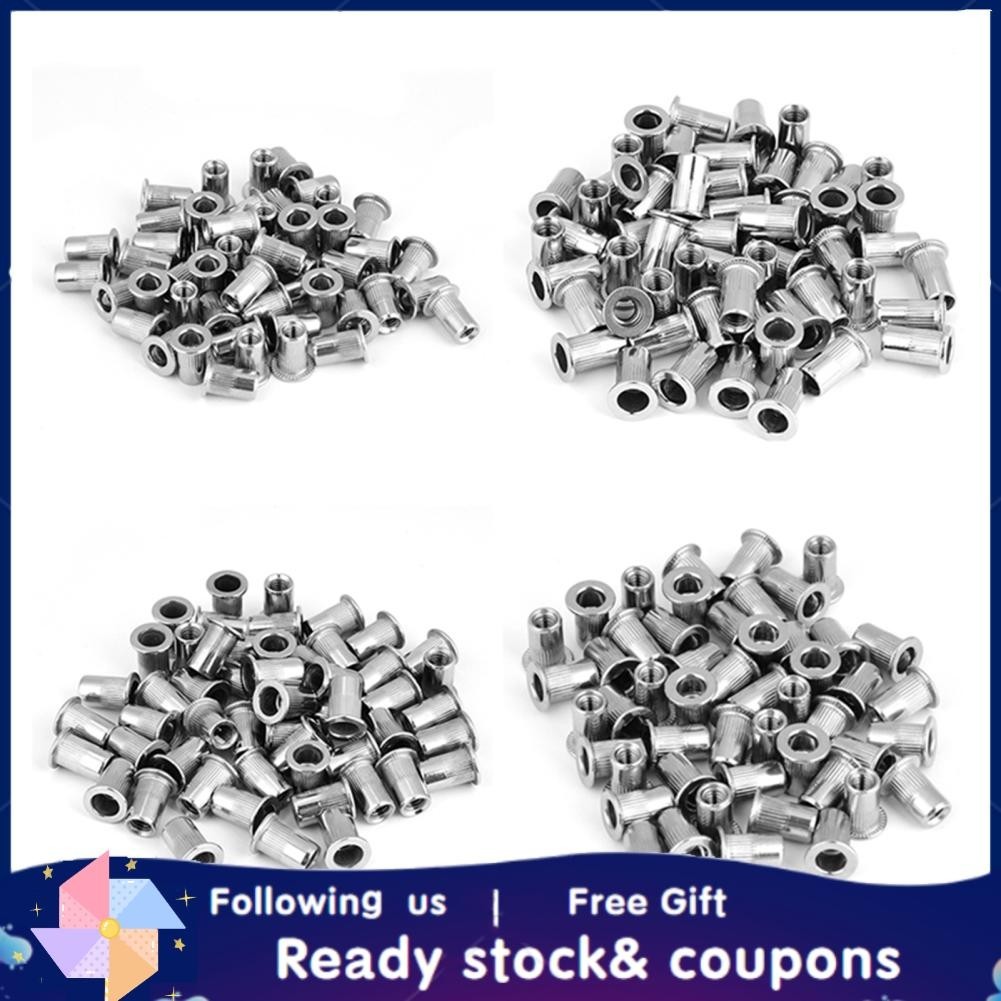 Pcs Threaded Insert M M M M Stainless Steel Blind Rivet Nuts