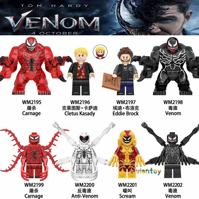 Mô hình lắp ráp Venom Carnage Marvel Super Heroes Minifigures WM6120