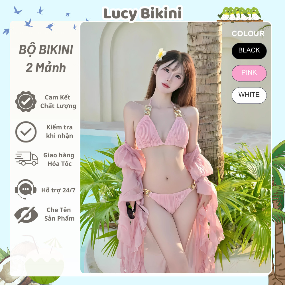 Bộ Bikini 2 Mảnh Dây Xích Điều Chỉnh Được Thời Trang Sexy Shopee Việt Nam
