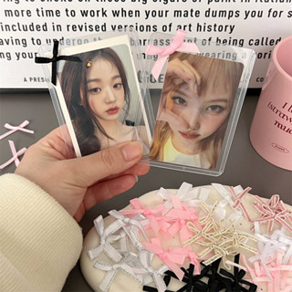 10 Cái bộ Nơ Phụ Kiện Photocard Trang Trí Quà Tặng DIY Vật Liệu Đóng