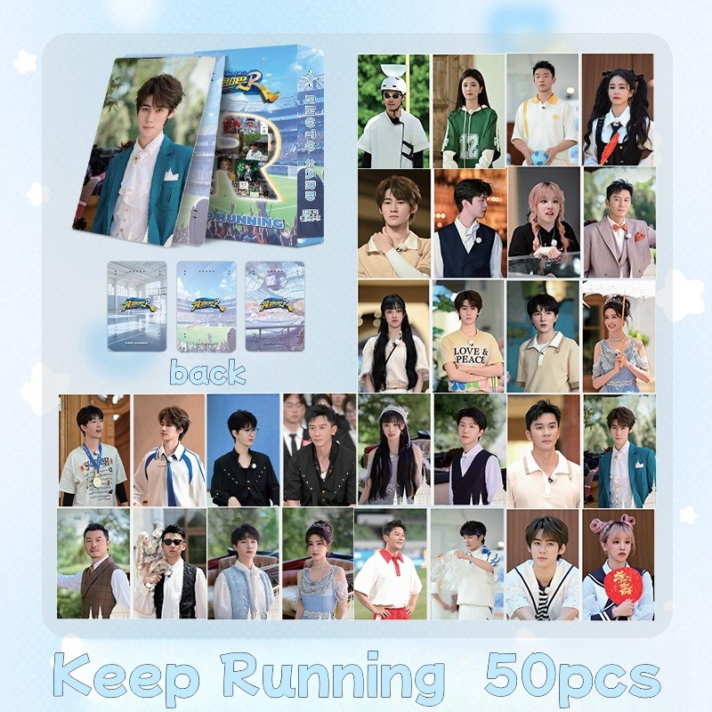 Pcs Chinese Drama Keep Running Actor Bai Lu Dylan Wang Hedi