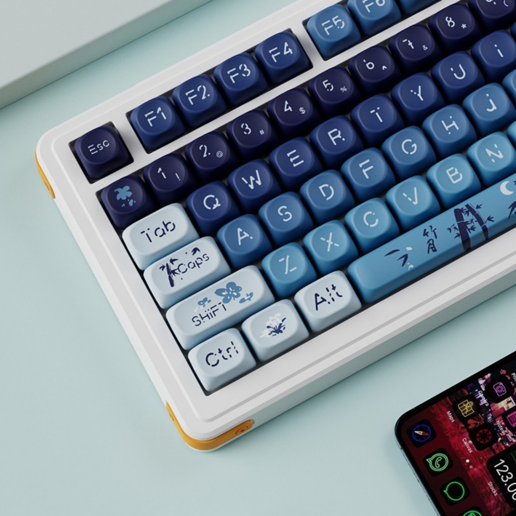 Phong Cách Quốc Gia Keycap Thăng Hoa Nhiệt Tròn Keycap PBT Mũ Chìa Khóa