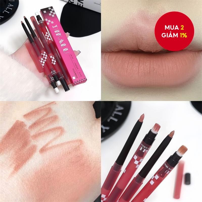 Chì kẻ viền môi chống nước son nude lì chống lem và hiệu ứng làm đầy