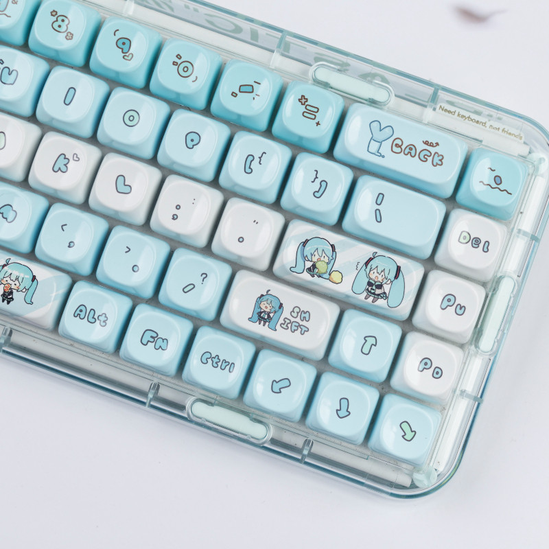 Hatsun Miku Ceramic Keycaps Moa Profile Ph M Dye Sub Ceramic Glazed