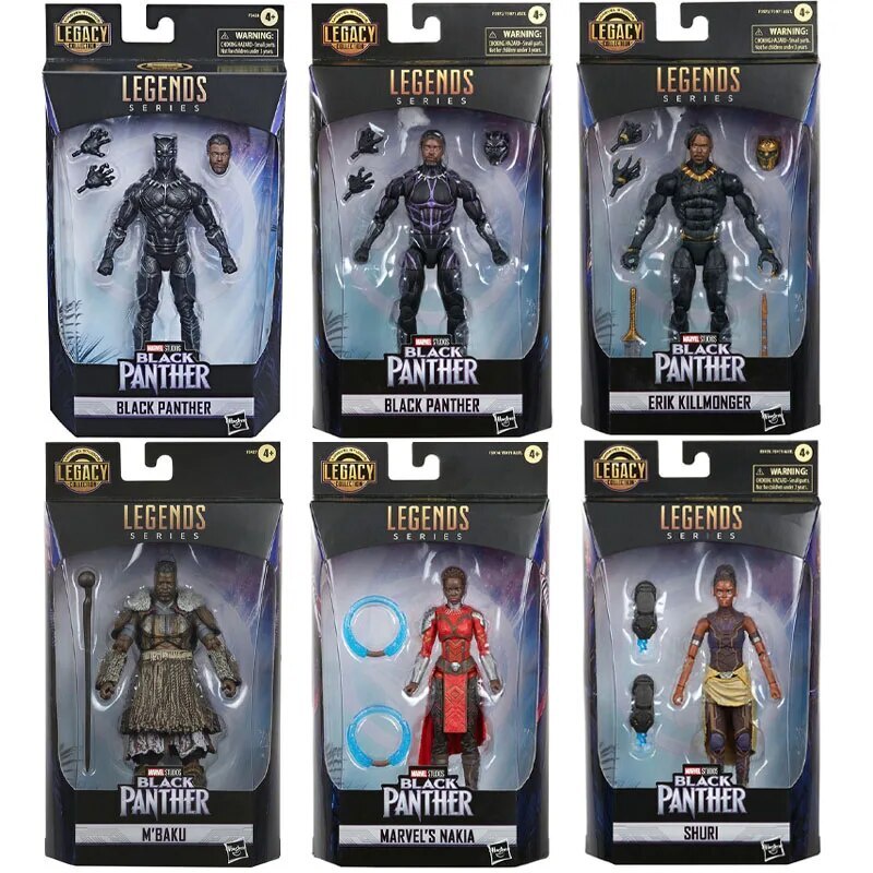 Marvel Legends Series Black Panther Legacy Erik Killmonger Nakia Shuri