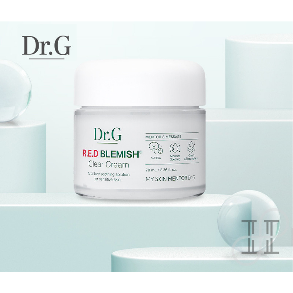 mỹ phẩm hàn quốc Kem dưỡng Dr G Red blemish clear cream 70ml