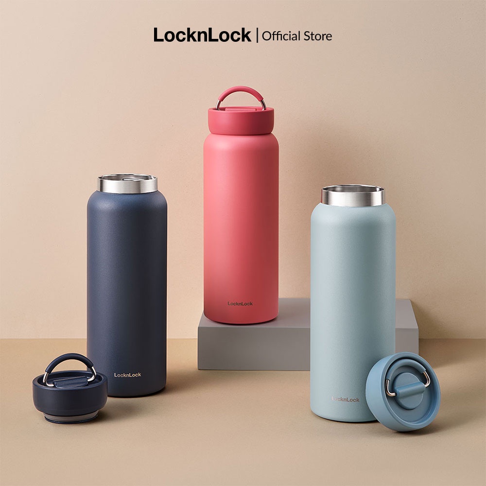 Bình giữ nhiệt Lock Lock Jumbo Tumbler 900 ml 3 màu xanh dương nhạt