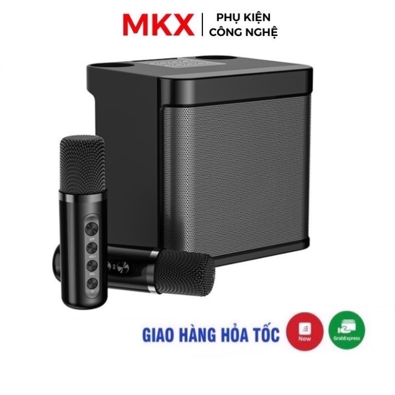 Loa Karaoke Bluetooth YS 203 Kèm 2 Micro Không Dây Siêu Hay Mới 2022