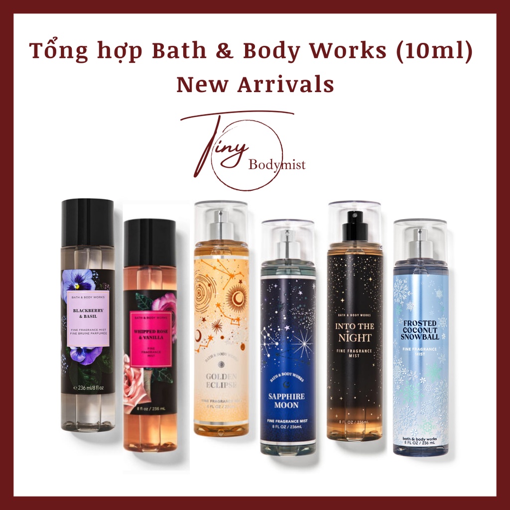 10ml Xịt thơm toàn thân bodymist Bath Body Works Shopee Việt Nam