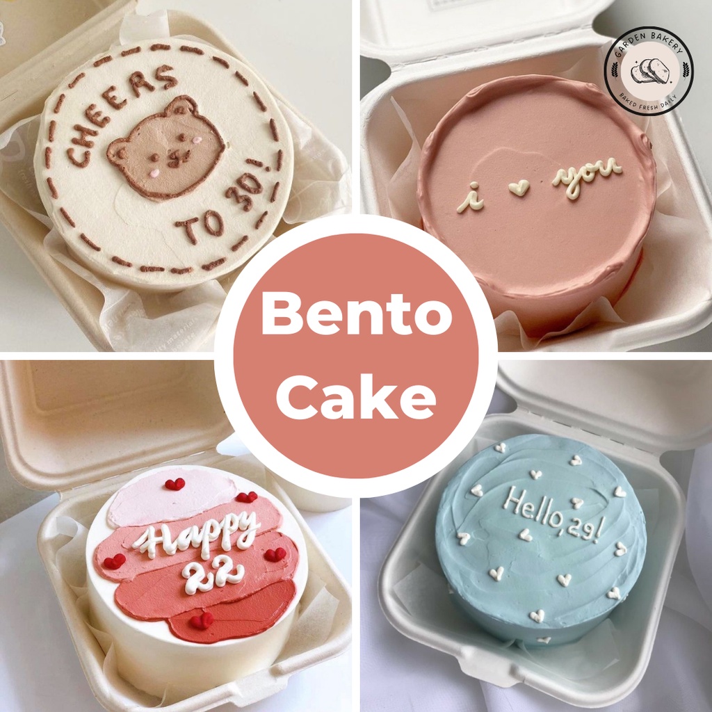 Bento Cake B Nh Kem Mini Phong C Ch H N Qu C By Garden Bakery Ship