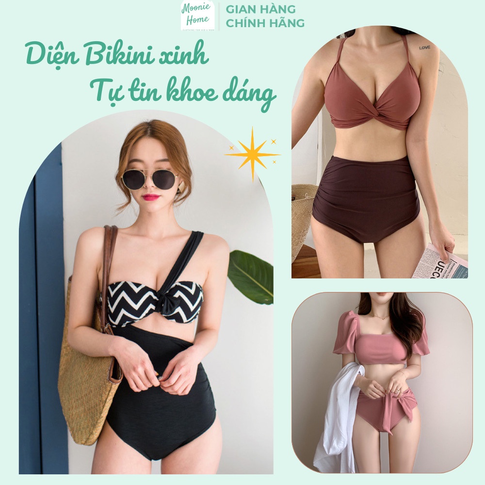 50 MẪU Đồ Bơi Bikini Đi Biển Nữ Kín Đáo 1 Mảnh 2 Mảnh Moonie