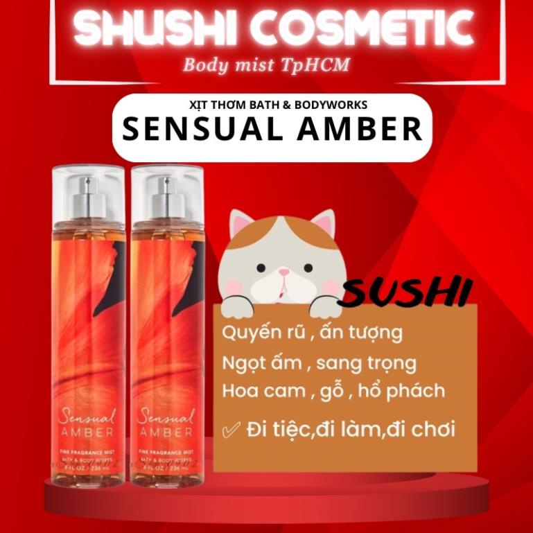 X T Th M To N Th N Body Mist Bath And Body Works M I Sensual Amber