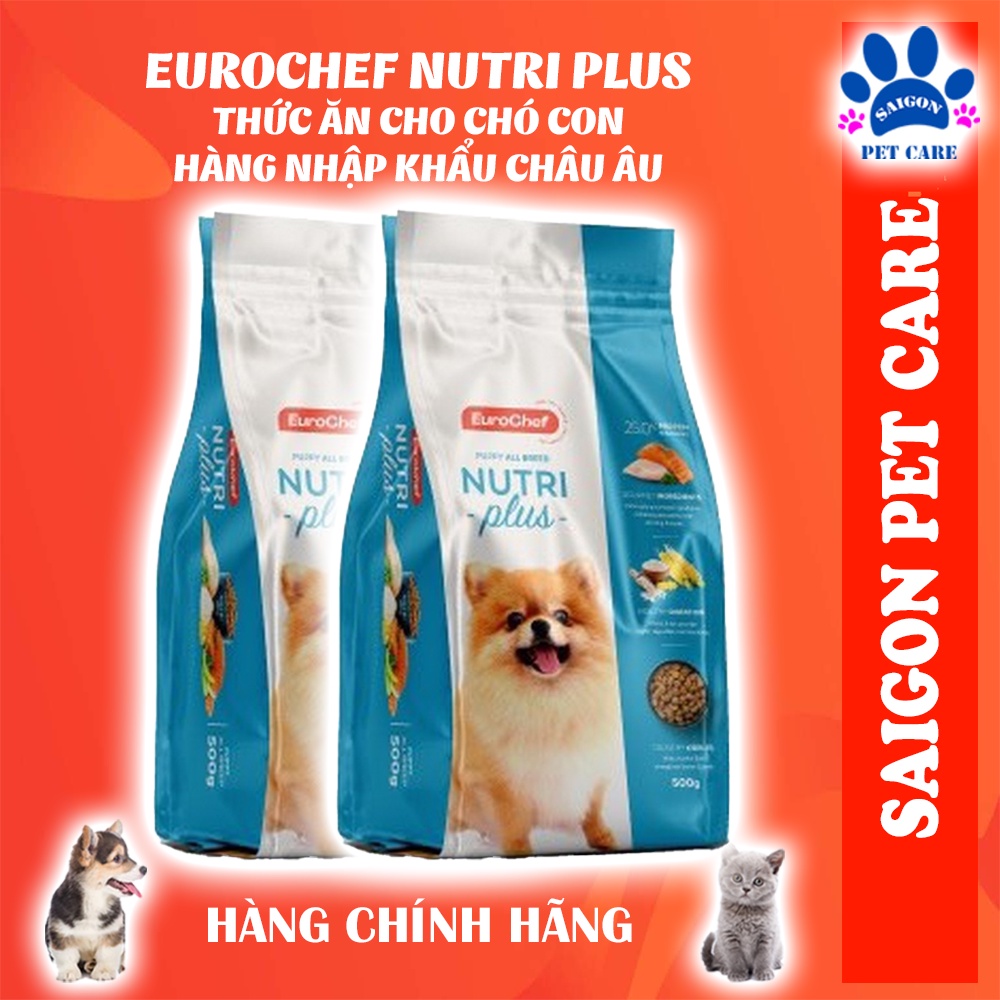 Thức ăn hạt Eurochef Nutri Plus Puppy cho chó con nhập khẩu Châu Âu