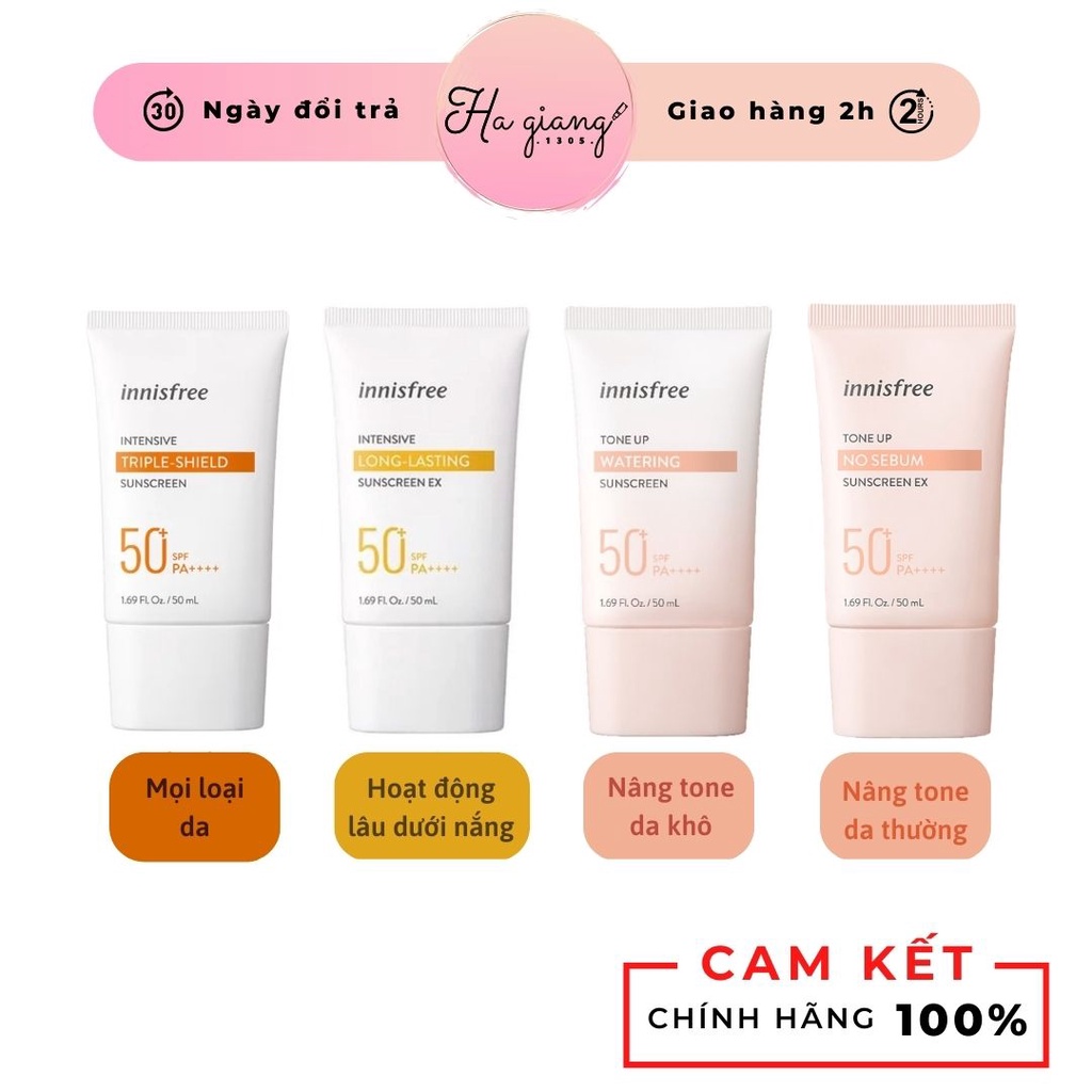 Kem Ch Ng N Ng Innisfree No Sebum Triple Shield Long Lasting