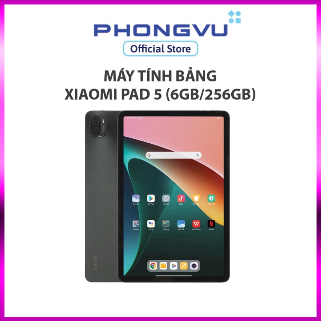 Máy tính bảng Xiaomi Pad 5 6GB 256GB Xám Bảo hành 18 tháng giao