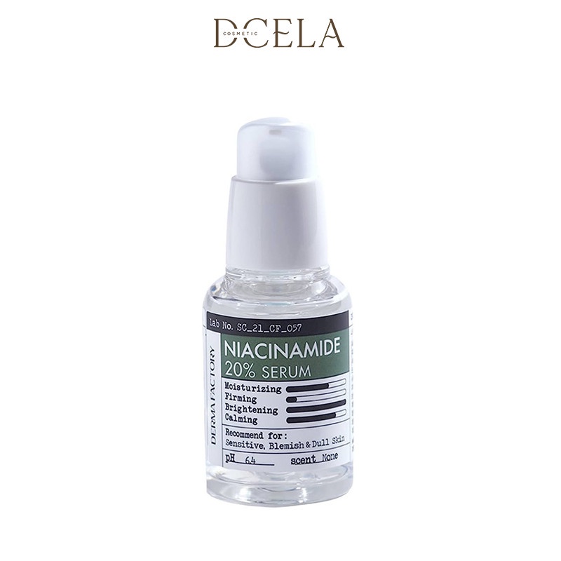 Tinh Chất Dưỡng Trắng Da Mờ Thâm Derma Factory Niacinamide 20 Serum