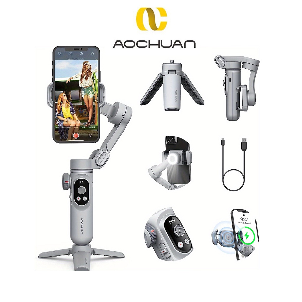 Gimbal AOCHUAN Smart X Pro Tay cầm chống rung điện thoại chính hãng