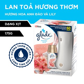 Nhâp FMCGMALLMT Giảm Đơn K GLADE Bộ Máy Lõi Xịt thơm phòng tự động Hương Hoa Anh Đào