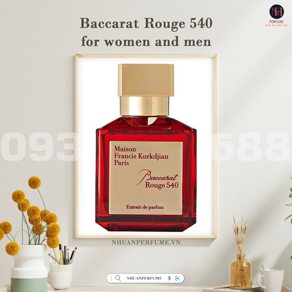 Nước Hoa MFK Baccarat Rouge 540 Extrait 10ml 20ml Unisex Shopee