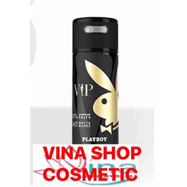 Chính hãng Xịt khử mùi toàn thân nam Playboy Vip Shopee Việt Nam