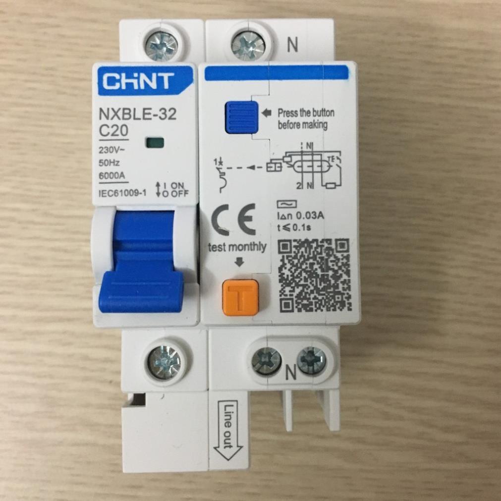 Attomat chống rò Aptomat chống giật chống quá tải RCBO Chint NXBLE 32