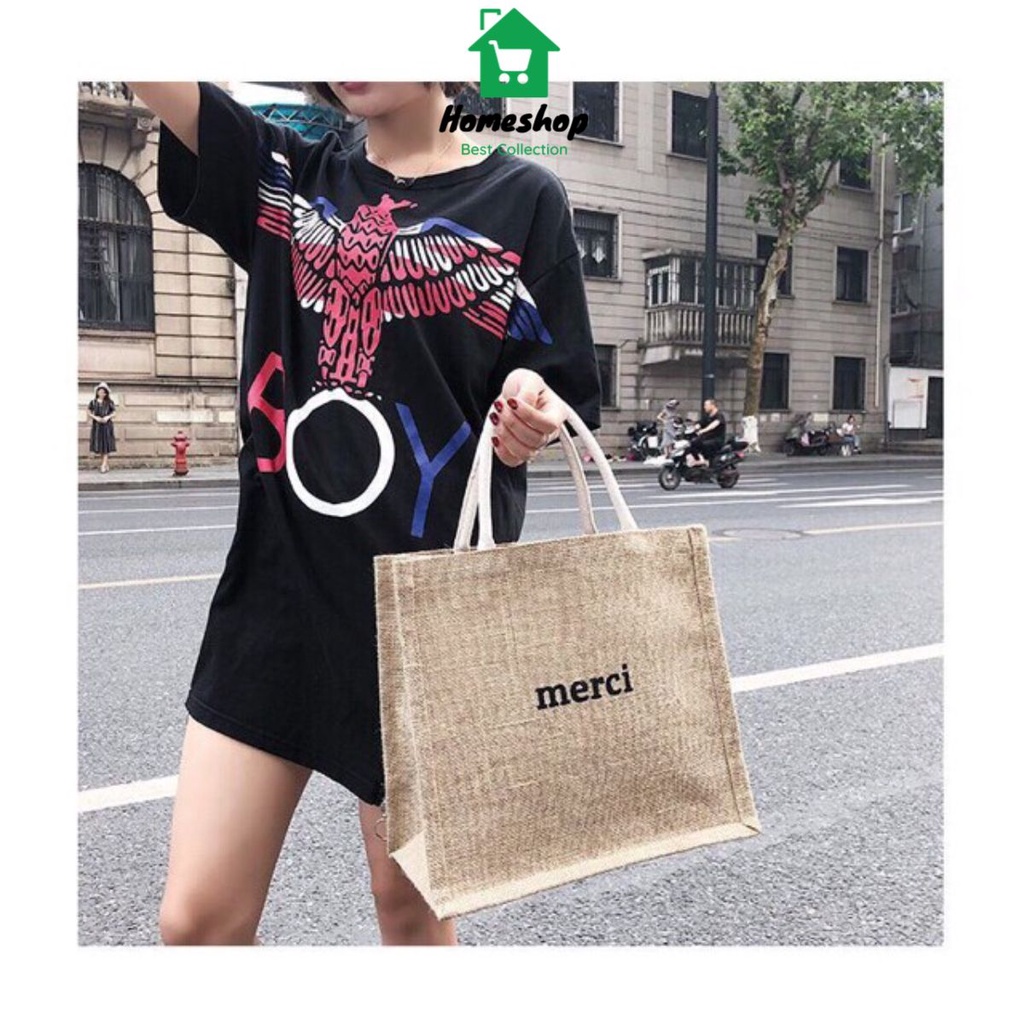 PVN Túi cói MERCI hot hit T Shopee Việt Nam