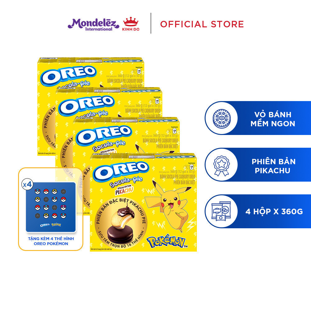 Livestream Special Edition Bánh OREO Pie POKÉMON phiên bản Pikachu